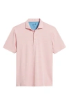 Johnnie-o Michael Stripe Performance Golf Polo In Paloma