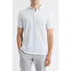 Johnnie-o Michael Stripe Performance Golf Polo In White