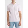Johnnie-o Michael Stripe Performance Golf Polo In White