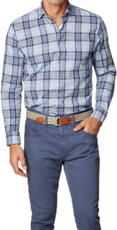 Johnnie-o Micke Tucked Button Up Shirt In Laguna Beach In Multi