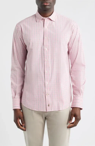Johnnie-o Morse Check Everyday Performance Button-up Shirt In Multi