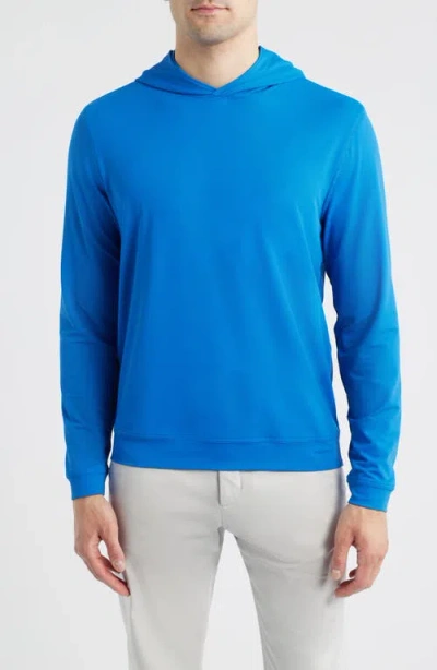 Johnnie-o Motion Performance Hoodie In Blue