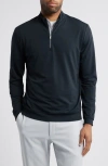 Johnnie-o Motion Performance Quarter Zip In Black