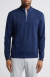 Johnnie-o Motion Performance Quarter Zip In Navy