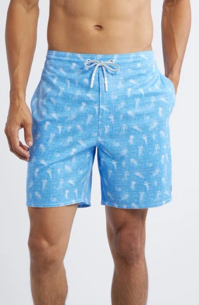Johnnie-o Open Ocean Swim Trunks In Seychelles