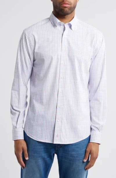 Johnnie-o Paddock Plaid Button-down Shirt In Porto Pink