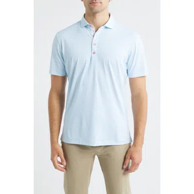 Johnnie-o Parson Performance Jersey Polo In Blue