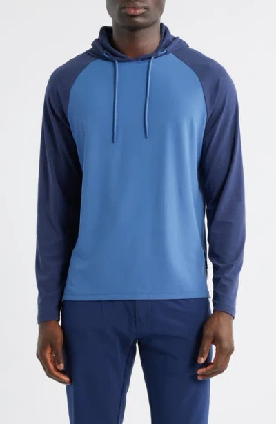 Johnnie-o Penns Performance Hoodie In Blue