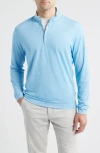 Johnnie-o Pircio Performance Quarter Zip Pullover In Blue