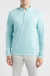 Johnnie-o Pircio Performance Quarter Zip Pullover In Blue