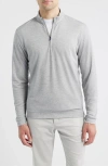 Johnnie-o Pircio Performance Quarter Zip Pullover In Gray