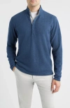 Johnnie-o Ransel Quarter Snap Placket Pullover In Blue