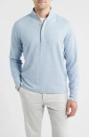 Johnnie-o Ransel Quarter Snap Placket Pullover In Blue