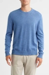 Johnnie-o Ronald Merino Wool Sweater In Blue