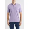 Johnnie-o Ryan Stripe Polo In Purple