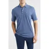Johnnie-o Ryan Stripe Polo In Blue