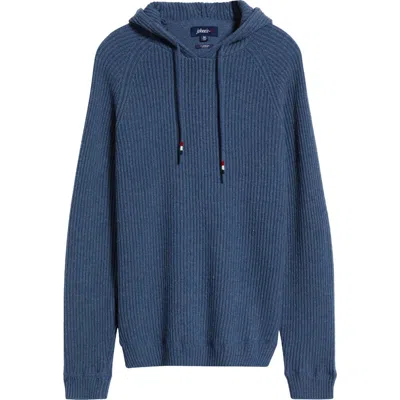 Johnnie-o Sami Hooded Wool Blend Sweater In Wake