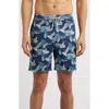Johnnie-o Shore Haven Swim Trunks In Navy