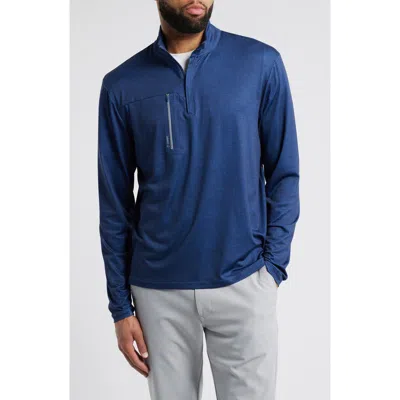 Johnnie-o Spur Quarter Zip Pullover In Navy
