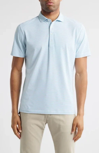 Johnnie-o Stetsons Stripe Performance Polo In Haze
