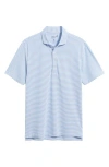 Johnnie-o Stetsons Stripe Performance Polo In Palisades Blue