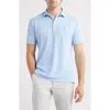 Johnnie-o Stevie Performance Polo In Blue