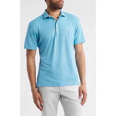 Johnnie-o Stevie Performance Polo In Blue