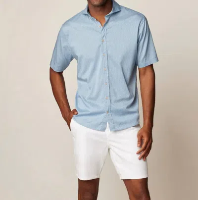 Johnnie-o Stinson Top Shelf Button Up Shirt In Laguna Blue In Multi