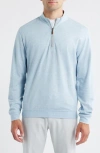 Johnnie-o Sully Quarter Zip Pullover In Blue