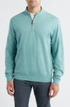 Johnnie-o Sully Quarter Zip Pullover In Blue
