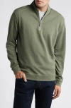 Johnnie-o Sully Quarter Zip Pullover In Sequoia