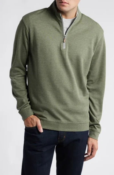 Johnnie-o Sully Quarter Zip Pullover In Sequoia