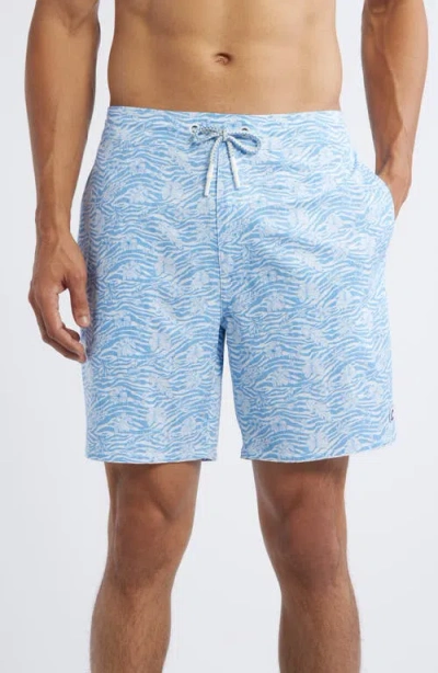 Johnnie-o Surfin' Safari Swim Trunks In Seychelles