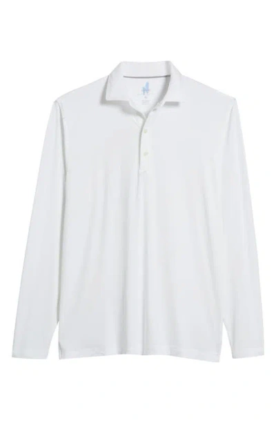 Johnnie-o Swing Long Sleeve Performance Polo In White