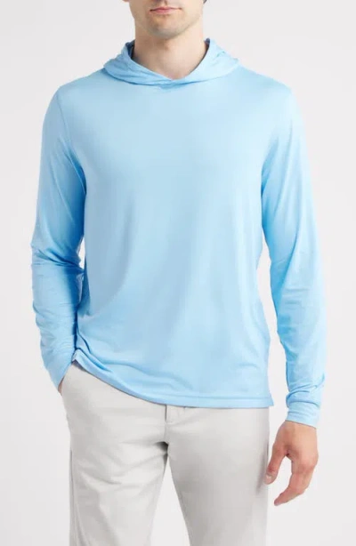 Johnnie-o Talon Prep-formance Long Sleeve Hooded T-shirt In Pink
