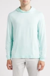 Johnnie-o Talon Prep-formance Long Sleeve Hooded T-shirt In Red