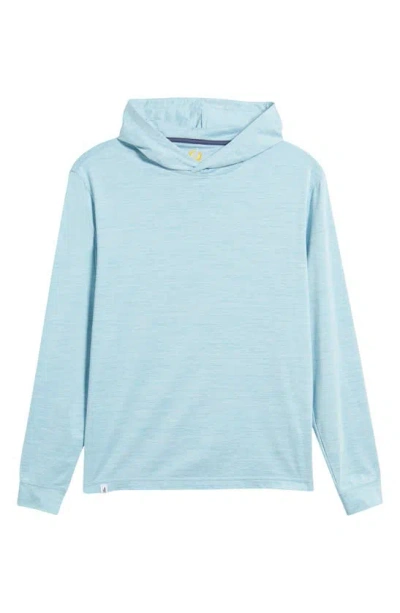 Johnnie-o Talon Prep-formance Long Sleeve Hooded T-shirt In Blue