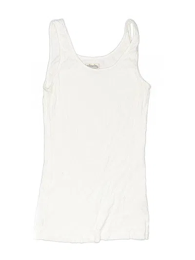 Pre-owned Johnnie-o Kids' Tank Top Ivory Scoop Neck Tops In White