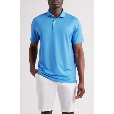 Johnnie-o Teo Microprint Prep-formance Golf Polo In Blue