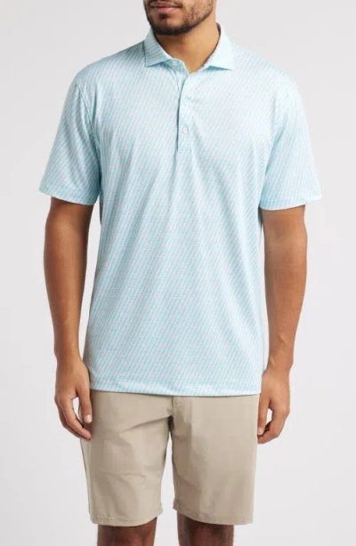 Johnnie-o Linxter Microdot Cotton & Lyocell Blend Golf Polo In Tarpon