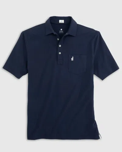 Johnnie-o The Original Polo Shirt In Wake In Blue