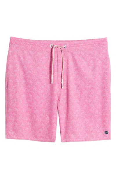 Johnnie-o Tickled Pink Swim Trunks In Cabo