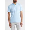 Johnnie-o Tundra Microprint Featherweight Performance Polo In Blue