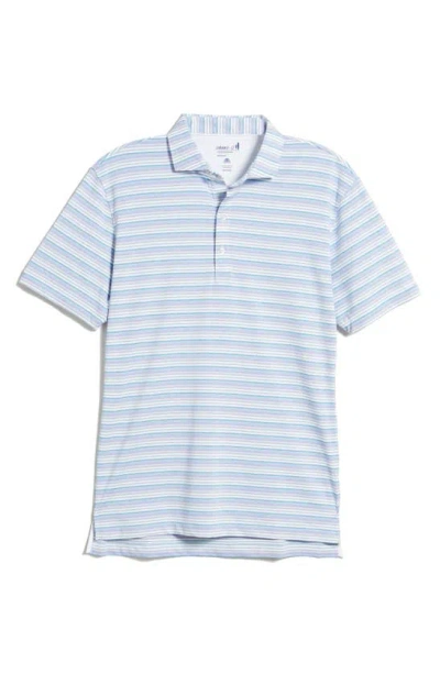 Johnnie-o Tyson Stripe Prep-formance Polo In Galaxy