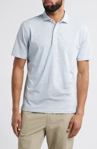 Johnnie-o Vik Stripe Prep-formance Polo In Navy