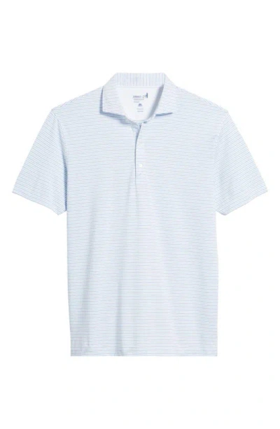 Johnnie-o Vik Stripe Prep-formance Polo In Permafrost