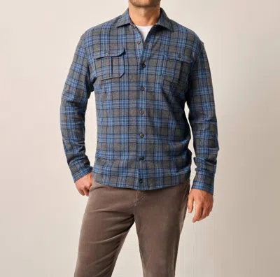 Johnnie-o Waites Stretch Flannel In Blue