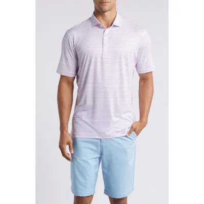 Johnnie-o Warwick Stripe Prep-formance Polo In Maliblu