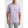 Johnnie-o Warwick Stripe Prep-formance Polo In Rouge Red