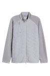 Johnnie-o Weller Lightweight Mixed Media Fleece Jacket In Seal